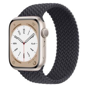 Apple Watch Band Midnight Braided Solo Loop